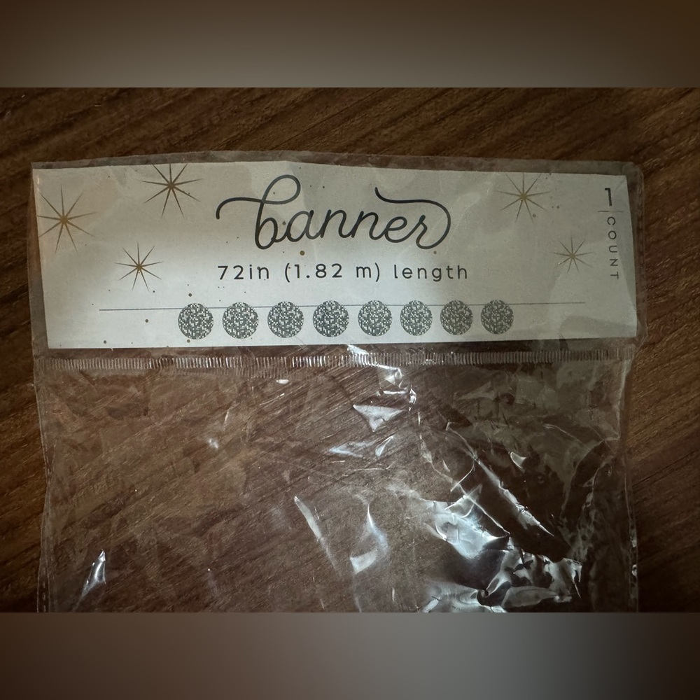 Disco Ball Banner 72in